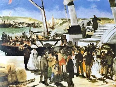 Departure of the Folkestone Boat Edouard Manet
